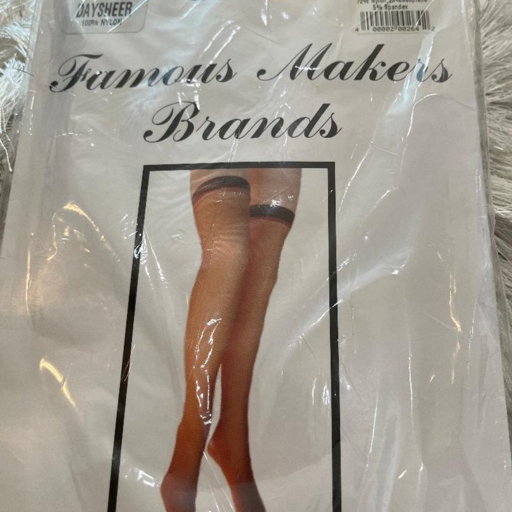 Famous Makers One Size Fits All Thigh Hi Ivory
